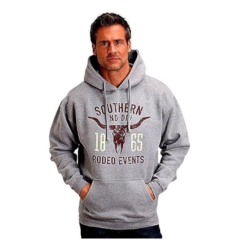 Stetson Western Sweatshirt Men Hood M Heather Gray 11-097-0562-0922 GY Stetson ‎men Fashion Hoodies & Sweatshirts