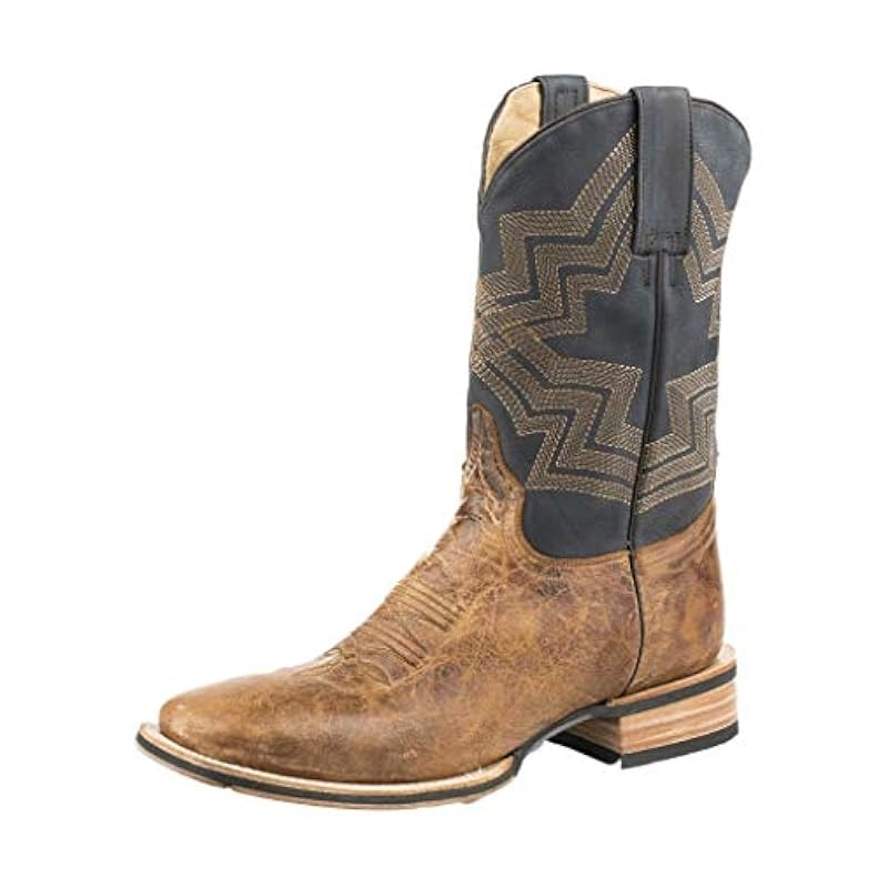 ‎mens Boots Stetson Stetson Mens Waxy Brown Leather Goddard Cowboy Boots 9EE
