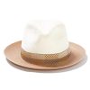 ‎mens Hats & Caps Stetson Stetson Men's Fedoras Ivory/Cognac