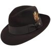 Stetson Men's Pinnacle Excellent Quality Fur Felt Hat Black ‎mens Hats & Caps Stetson