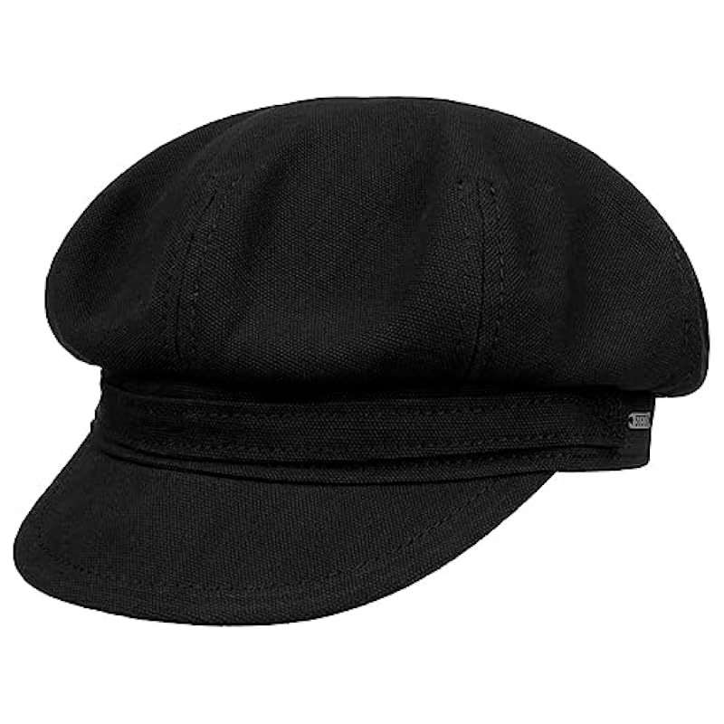 Stetson Superior Cotton Newsboy Cap Women/Men - Made in Germany Black ‎womens Hats & Caps Stetson