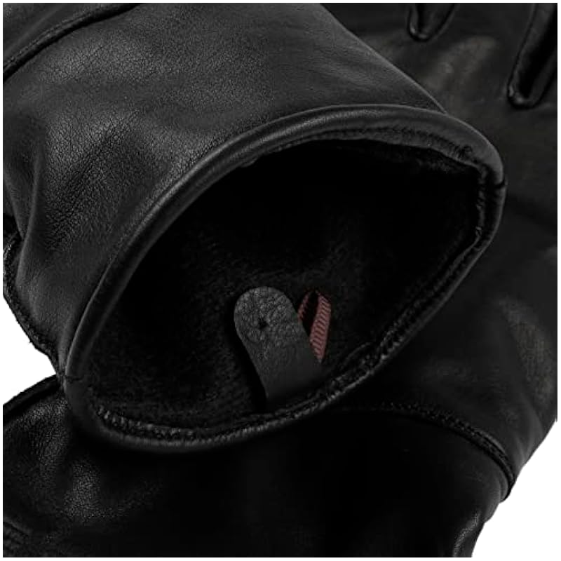 Stetson Cowskin Leather Gloves Women/Men - Black ‎womens Gloves & Mittens Stetson