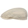 Stetson Ledford Driver Linen Flat Cap Men - Made in Germany Cream White ‎mens Hats & Caps Stetson