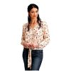 ‎womens Tops, Tees & Blouses Stetson Stetson Western Shirt Womens L/S Gaucho L Cream 11-050-0590-6021 WH