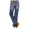 ‎womens Jeans Stetson Stetson Women's Medium 214 Trouser Fit Jeans Blue 14W x 32L
