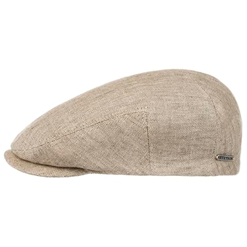 Stetson Hats & Caps ‎mens Stetson Just Linen Flat Cap Women/Men - Made in The EU Beige