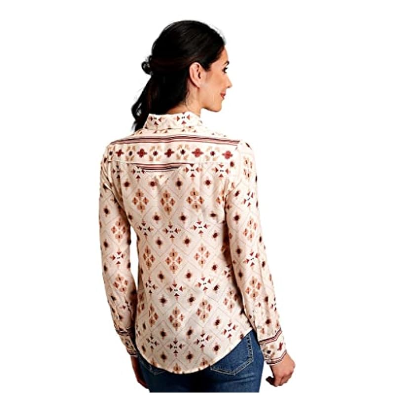 Stetson Tops, Tees & Blouses ‎womens Stetson Western Shirt Womens L/S Gaucho M Cream 11-050-0590-6020 WH