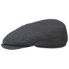 ‎mens Hats & Caps Stetson Stetson Belfast Silk Flat Cap Women/Men | Made in The EU Grey-black