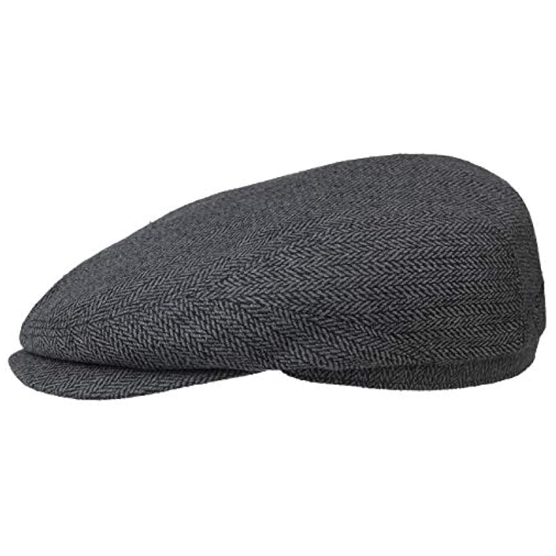 ‎mens Hats & Caps Stetson Stetson Belfast Silk Flat Cap Women/Men | Made in The EU Grey-black