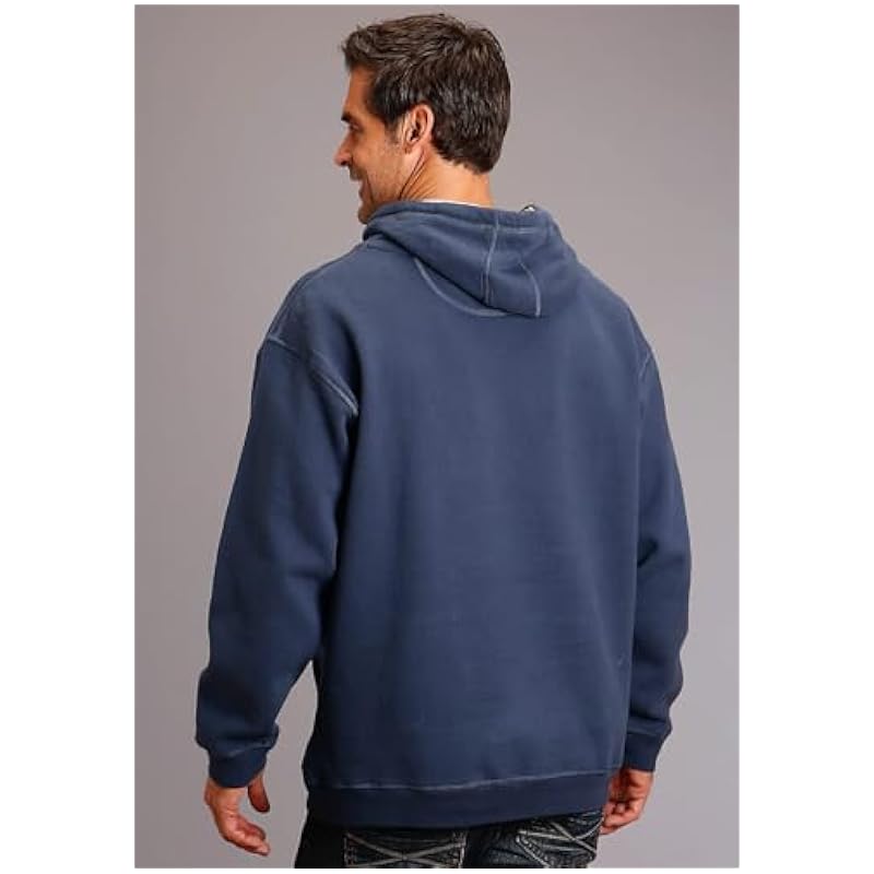 Stetson Stetson Mens Navy Cotton Blend Fleece Est 1865 Hoodie 2XL ‎mens Fashion Hoodies & Sweatshirts