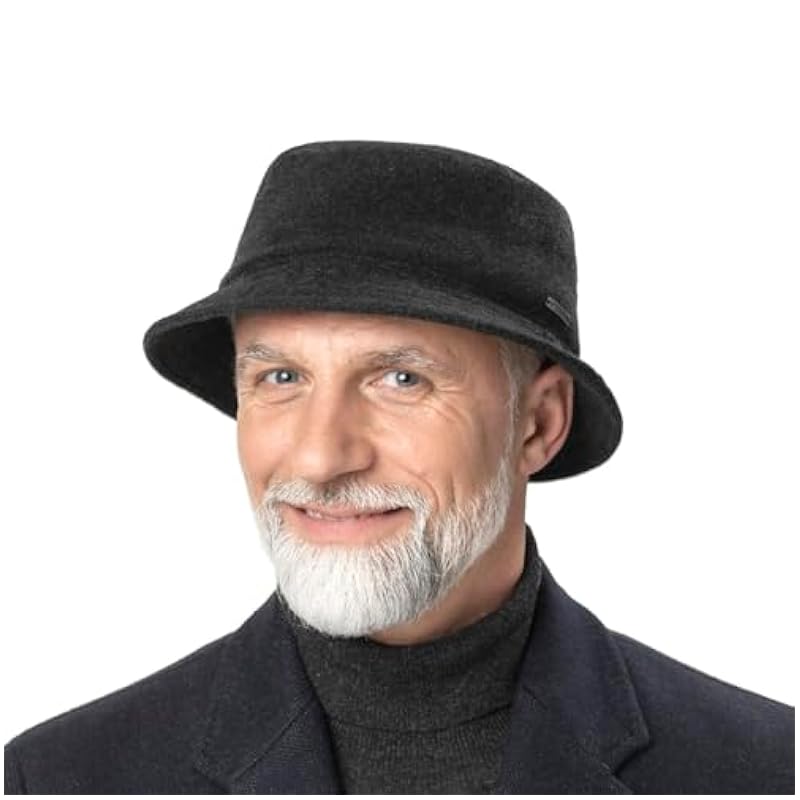 Stetson Hats & Caps ‎womens Stetson Midval Bucket Wool Hat with Ear Flaps Women/Men Anthracite 6 3/4-6 7/8