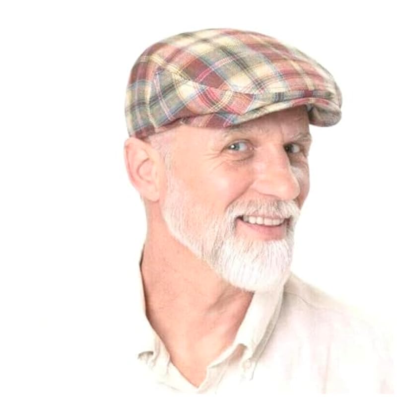 ‎mens Hats & Caps Stetson Stetson Kent Colverton Check Flat Cap Men - Made in The EU Bordeaux