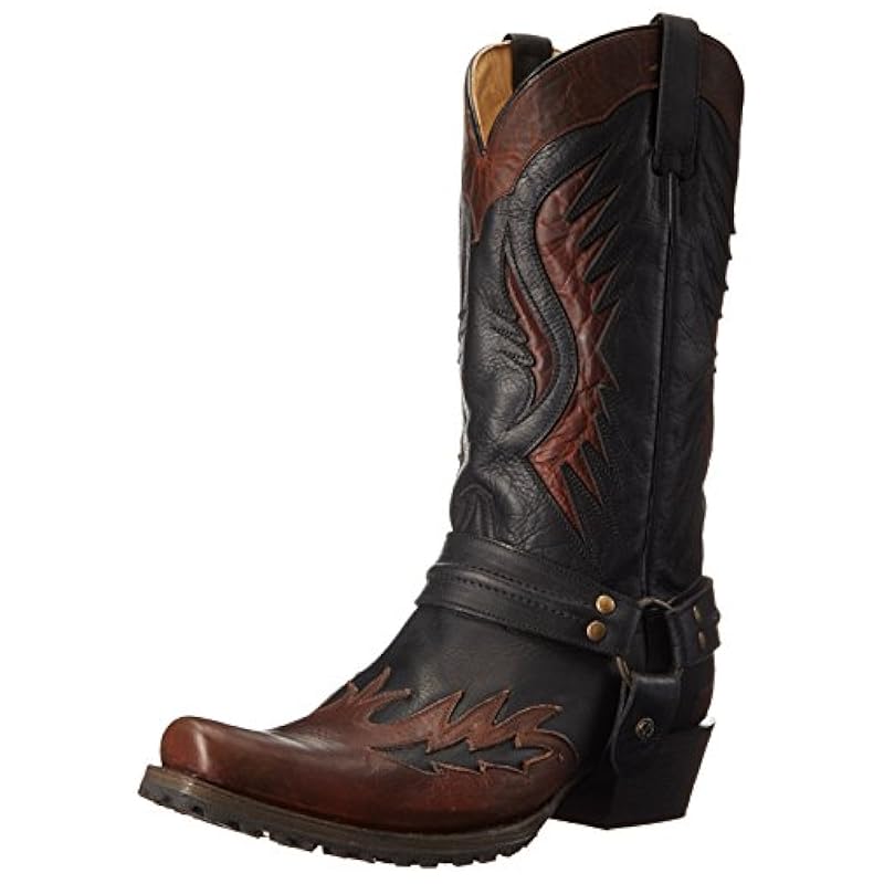 ‎mens Boots Stetson Stetson Men's Biker Outlaw Work Shoe Brown - 3632