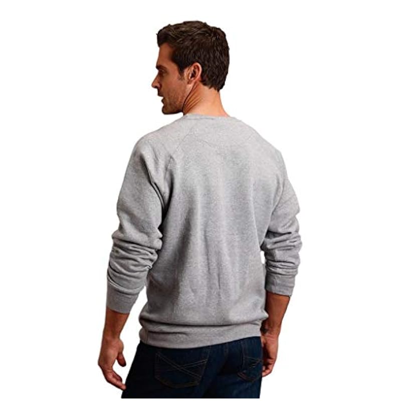 Stetson Active ‎men Stetson Western Sweatshirt Mens Crew Neck XL Gray 11-097-0562-0881 GY