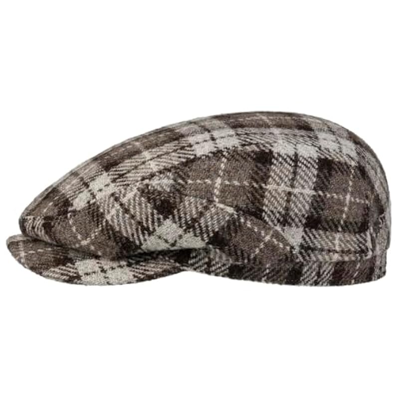 Stetson Undyed Harris Tweed Driver Flat Cap Men - Made in The EU Dark Brown ‎mens Hats & Caps Stetson