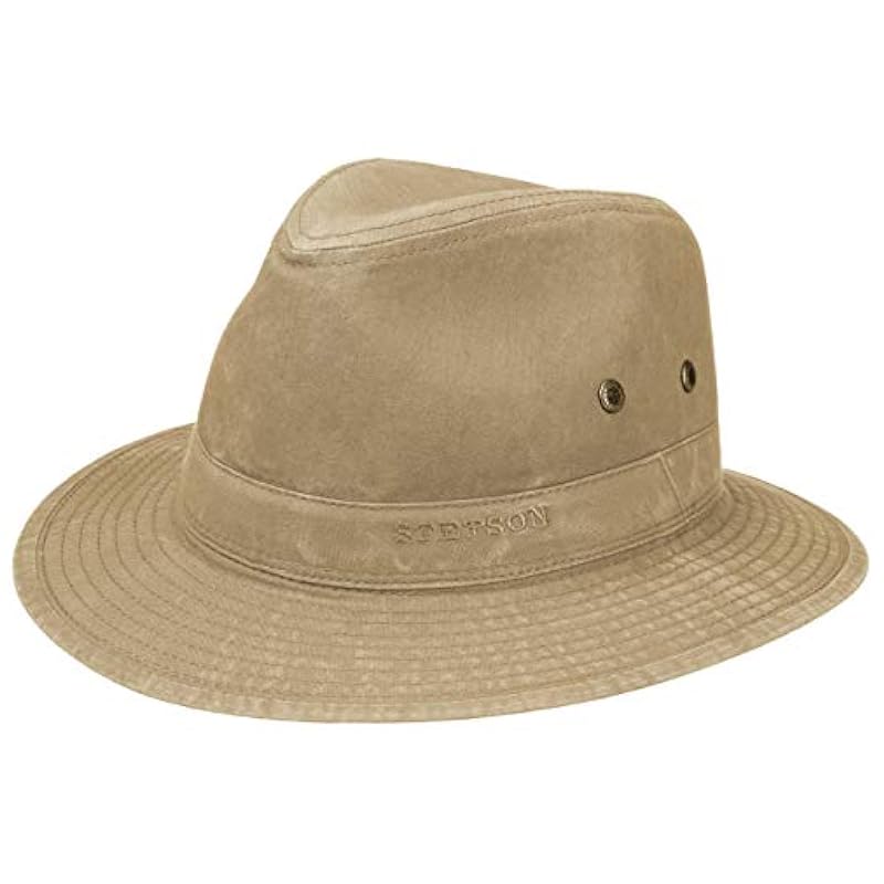 Stetson Stetson Organic Cotton Traveller Hat Men | Beige ‎mens Hats & Caps