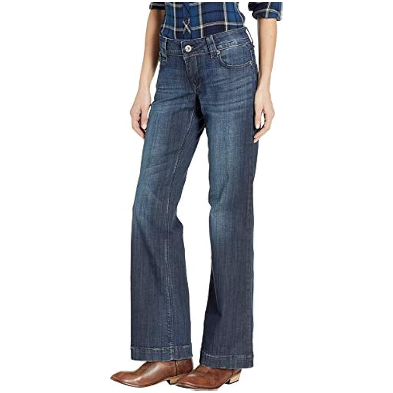 Stetson Jeans ‎womens Stetson Women's Dark 214 Trouser Fit Jeans Blue 4W x 32L