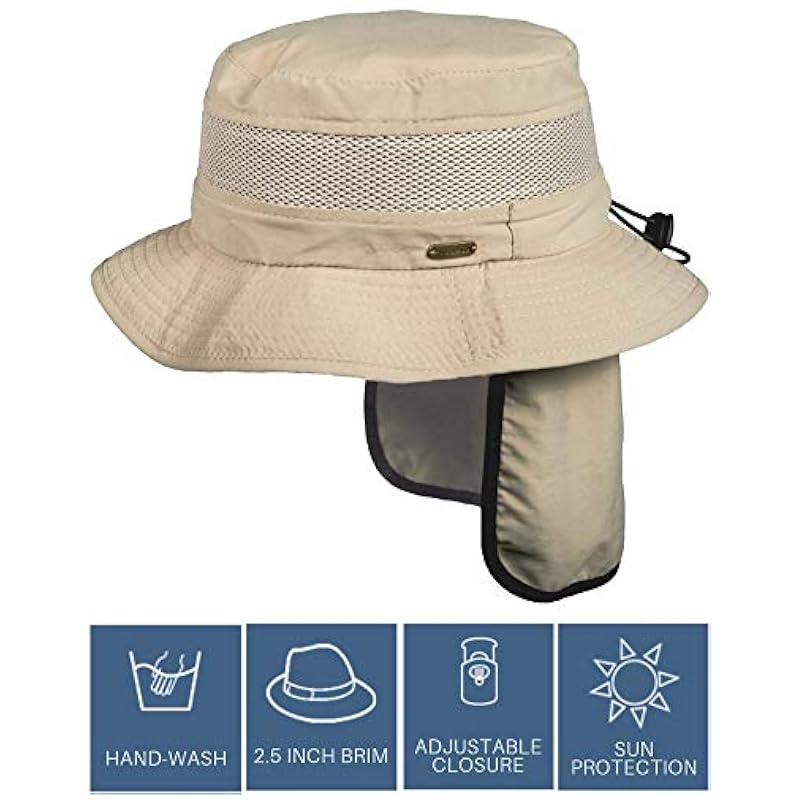Stetson Hats & Caps ‎mens Stetson Men's Insect Shield Flap Boonie Hat Khaki