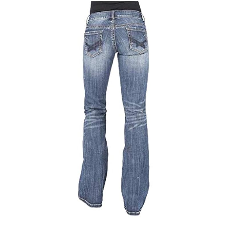 Stetson Women's 816 Classic Bootcut Jeans Blue 8W x 30L Jeans Stetson