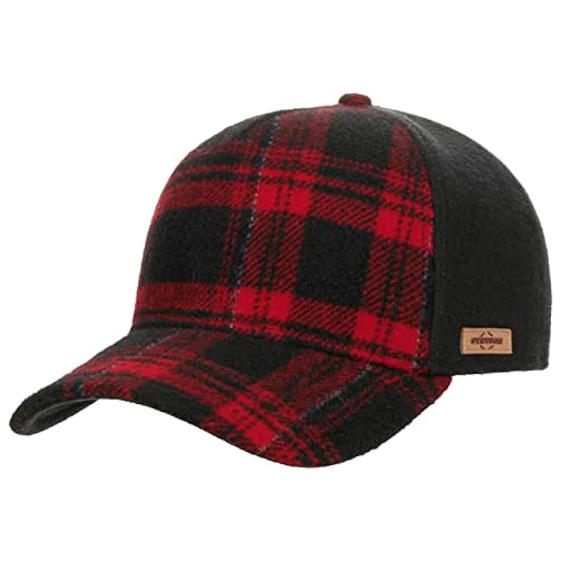 Stetson Shadow Plaid Cap Women/Men - Black-red Stetson ‎womens Hats & Caps