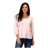 ‎womens Tops, Tees & Blouses Stetson Stetson Western Shirt Womens 3/4 Sleeve S Pink 11-038-0514-0532 PI