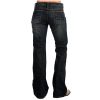 Stetson Apparel Women's Dark Blasted Low Rise 816 Classic Fit Boot Cut Jeans Blue 12 38XL Jeans Stetson