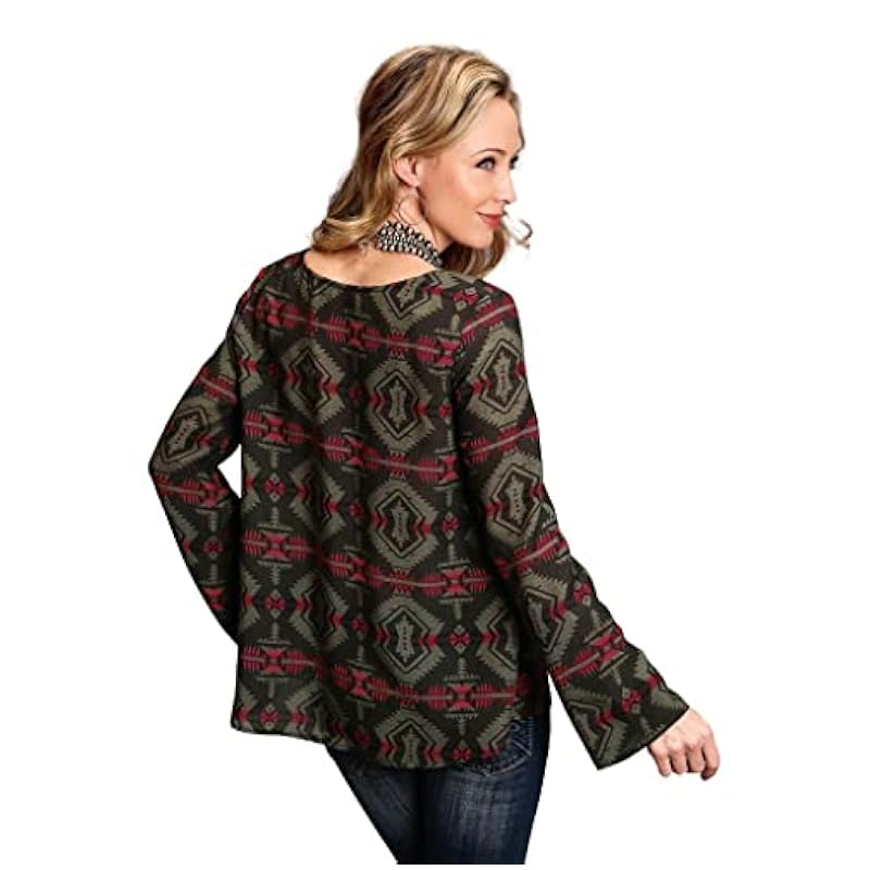 Stetson Tops, Tees & Blouses ‎womens Stetson Western Shirt Womens L/S Peasant S Brown 11-050-0590-6071 BR