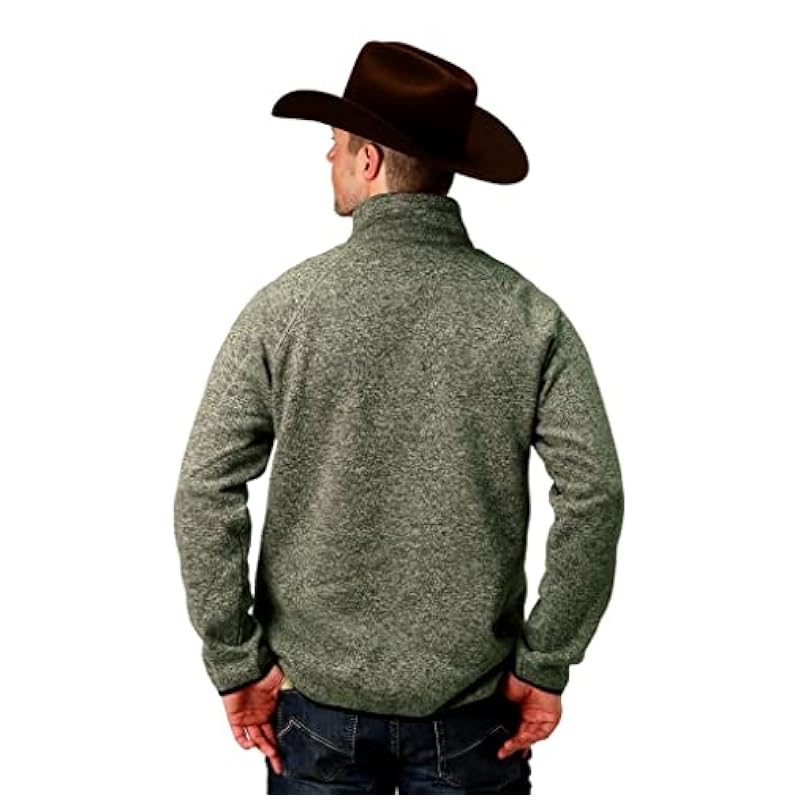 Stetson Stetson Western Sweatshirt Mens 1/4 Zip 3XL Green 11-014-0120-7034 GR ‎men Active