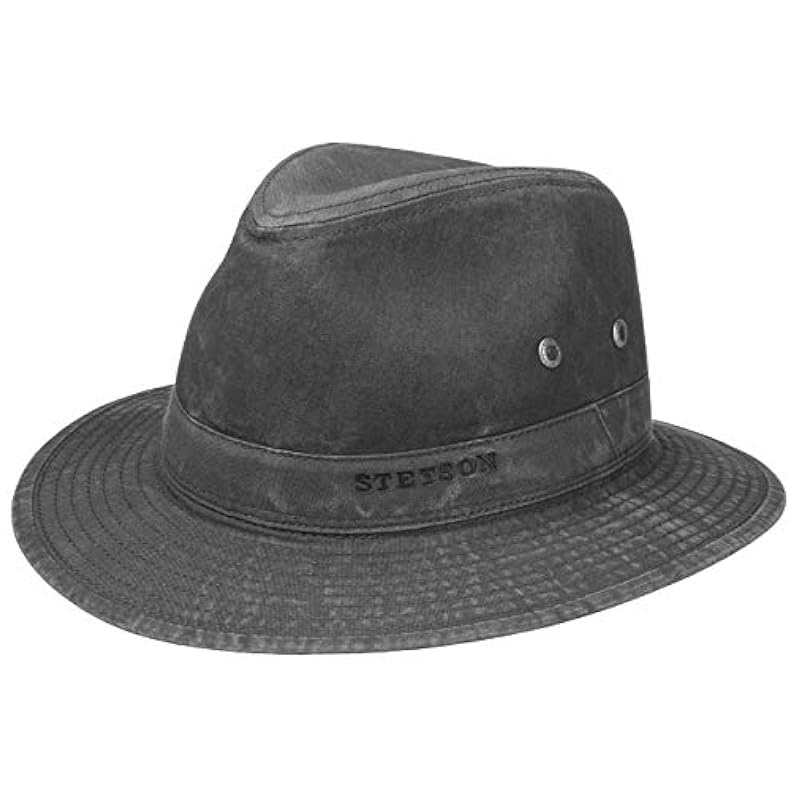 ‎mens Hats & Caps Stetson Stetson Organic Cotton Traveller Hat Men | Black