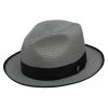Stetson Men's Latte Florentine Milan Straw Hat Grey ‎mens Hats & Caps Stetson