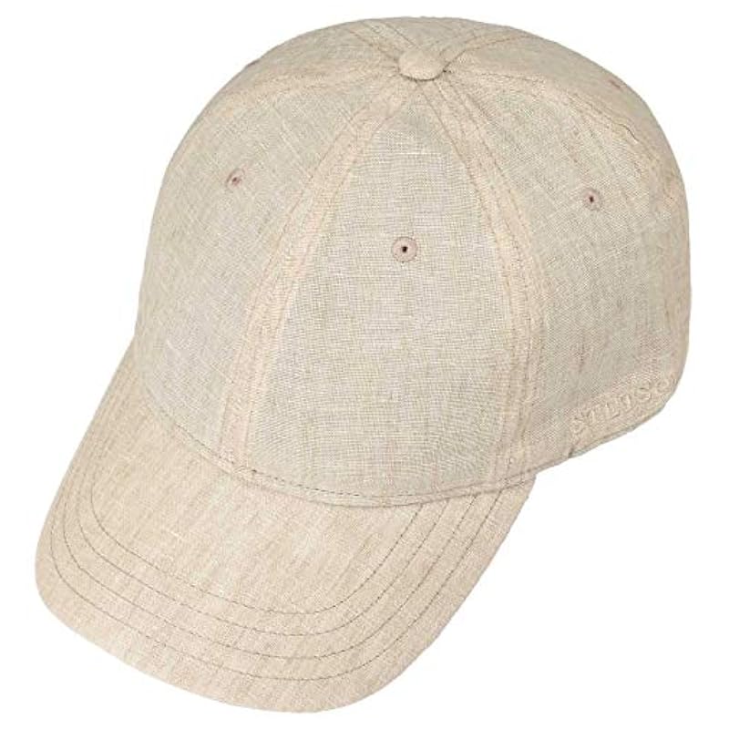 Stetson Stetson Sydell Linen Baseball Cap Women/Men/Kids - Beige-mott ‎womens Hats & Caps