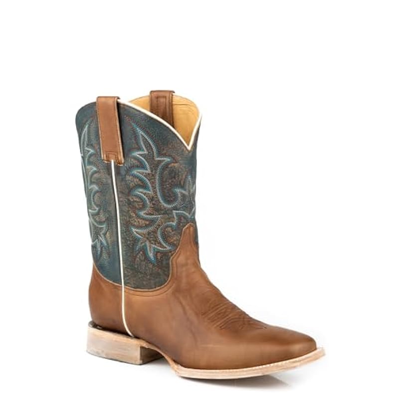 Stetson Mens Obadiah Brown Leather Cowboy Boots 14 D ‎mens Boots Stetson