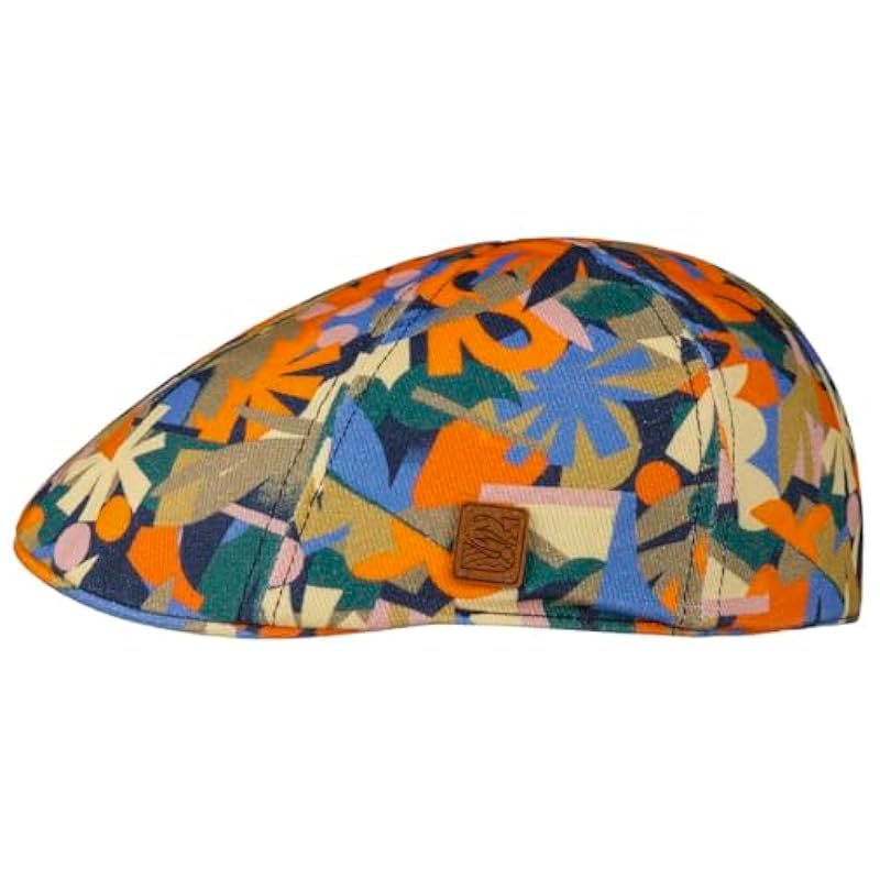 Stetson Hats & Caps ‎mens Stetson Texas Print x The Feebles Flat Cap Men - Orange