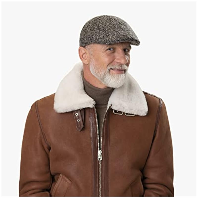Stetson Texas Donegal Wool Flat Cap Men - Made in The EU Anthracite Stetson ‎mens Hats & Caps