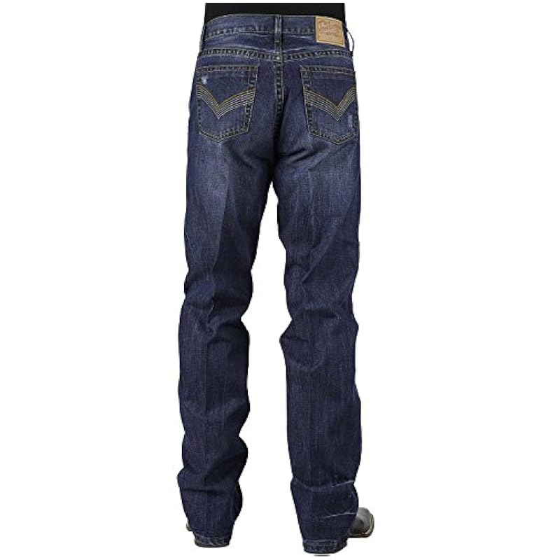 Stetson Men's Modern Straight Leg Jean Medium Stone Stetson ‎mens Jeans