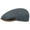 Stetson Kent Virgin Wool Harris Tweed Flat Cap Men - Made in Germany Blue Stetson ‎mens Hats & Caps