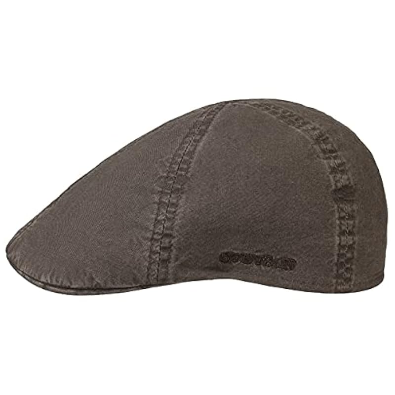 Stetson Stetson Texas Organic Cotton Flat Cap Men | Brown ‎mens Hats & Caps
