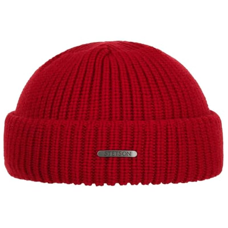 Stetson Hats & Caps ‎womens Stetson Nashville Knit Docker Cap Women/Men | Made in Italy Red