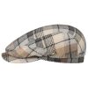 Stetson Alpaca Wool Check Driver Flat Cap Men - Made in Germany Beige-black ‎mens Hats & Caps Stetson