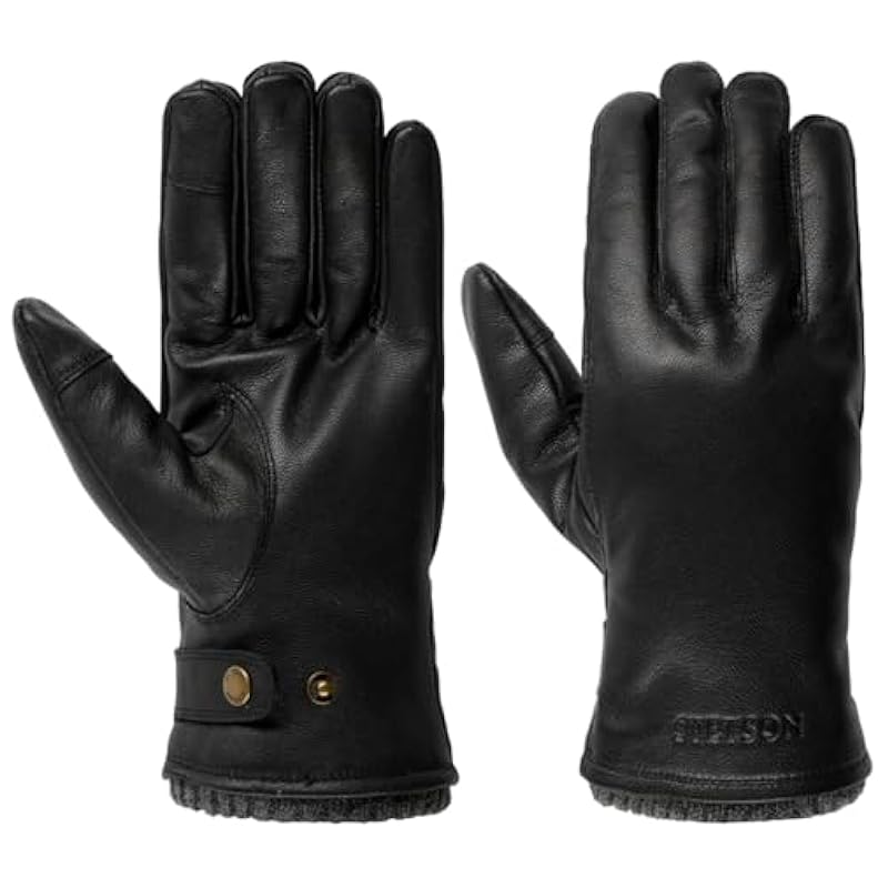 Stetson Greverud Sheepskin Gloves Men - Black ‎mens Gloves & Mittens Stetson