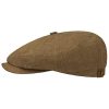 Stetson Stetson Hatteras Linen Newsboy Cap Women/Men | Made in The EU Brown Hats & Caps