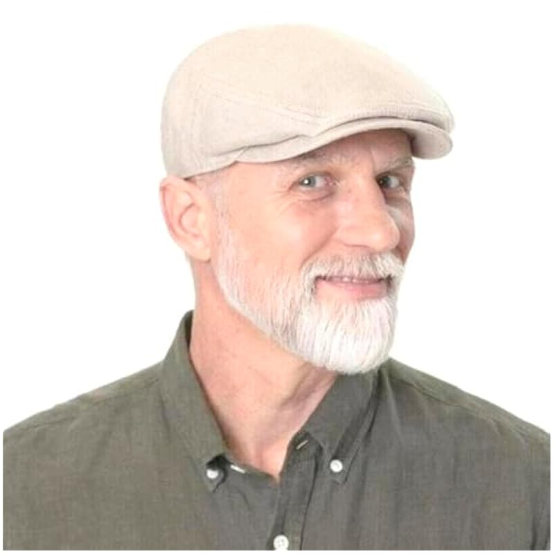 Stetson Stetson Kent New Sustainable Linen Flat Cap Men - Made in The EU Oatmeal ‎mens Hats & Caps