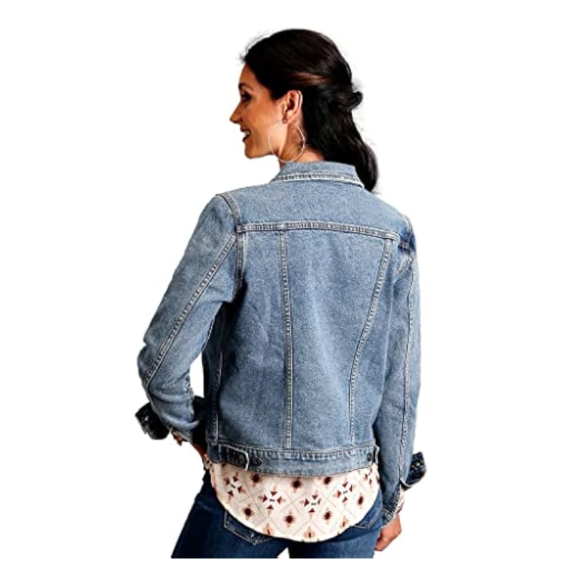 Stetson Western Jacket Womens Denim Pockets M Blue 11-098-0202-6028 BU ‎womens Coats, Jackets & Vests Stetson
