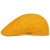 Stetson Hats & Caps ‎mens Stetson Texas Descott Linen Flat Cap Men - Made in The EU Yellow
