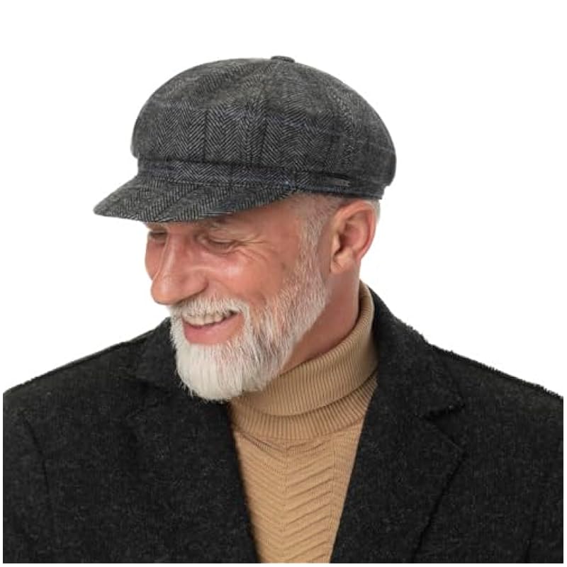 ‎womens Hats & Caps Stetson Stetson Kinty Wool Newsboy Cap Women/Men - Beige-brown