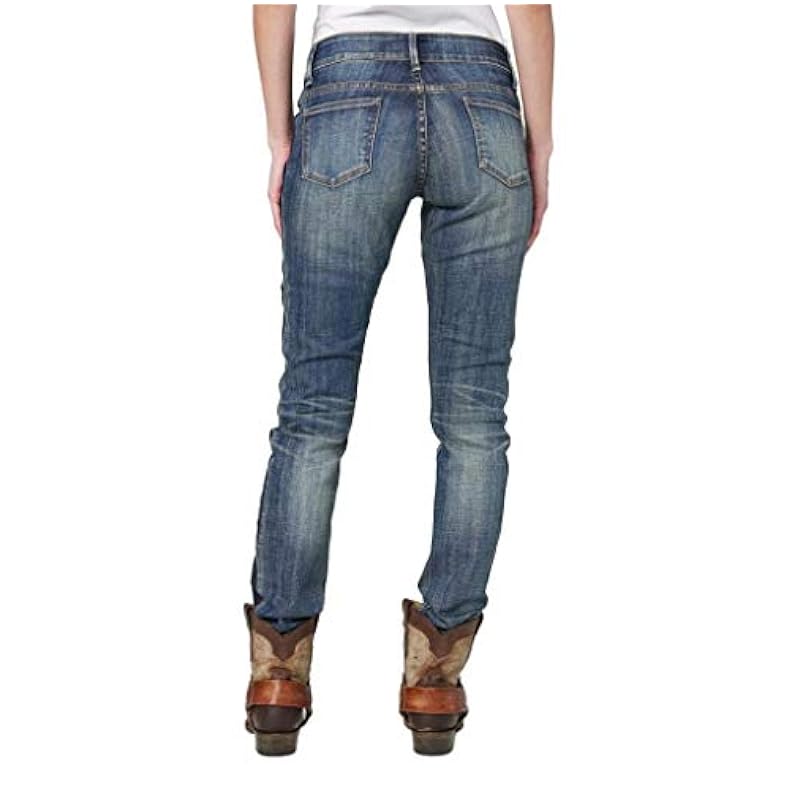 Stetson Women's 503 Pixie Stix Fit Straight Leg Jeans Blue 0W x 30L Stetson ‎womens Jeans