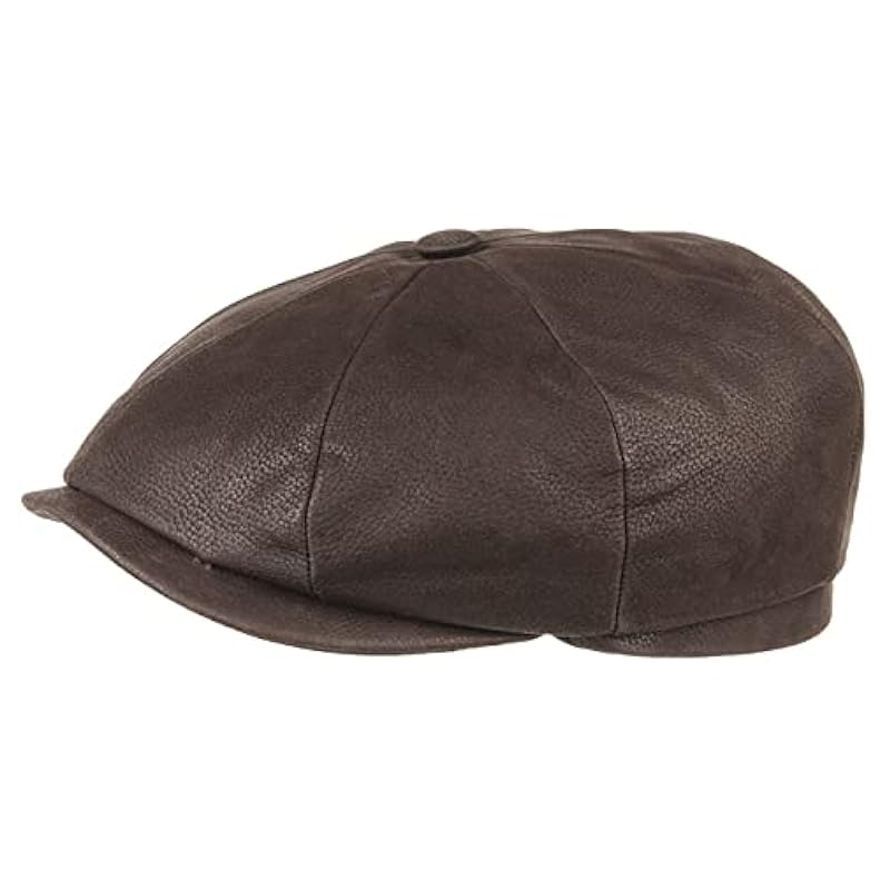 Stetson Hats & Caps ‎mens Stetson Hatteras Chevrette Leather Cap Women/Men Brown 6 7/8