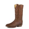 Stetson Boots Stetson Western Boots Mens Sharp Corded 13" Shaft 12-020-7311-4058 BR Brown