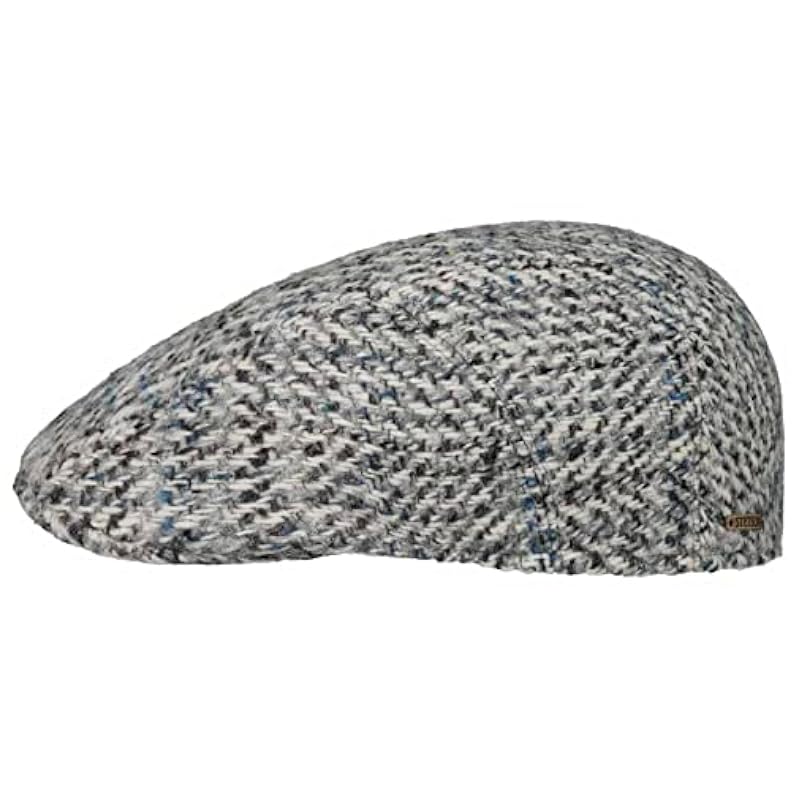 Stetson Hoback Ivy Virgin Wool Flat Cap Men - Made in The EU Grey Stetson ‎mens Hats & Caps