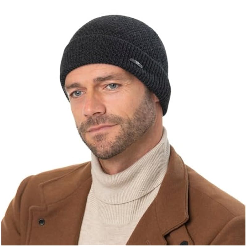 ‎womens Hats & Caps Stetson Stetson Rodrick Merino Knit Hat Women/Men - Made in Italy Black